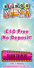Bingo Mega - £10 Free No Deposit Bonus