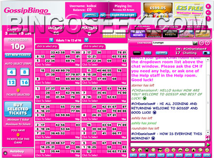 Gossip Bingo Lobby