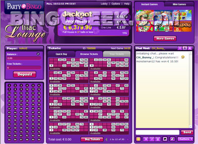 Party Bingo Lobby